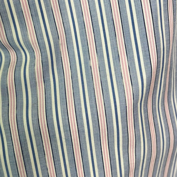 Polo Ralph Lauren Regent Striped Long Sleeve Button Down Shirt Blue Pink Sz 18.5 - Picture 9 of 10